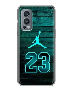 Чохол для OnePlus Nord 2 з картинкою «Jordan Cyan 23»