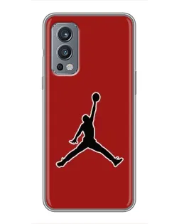 Чохол для OnePlus Nord 2 з картинкою «Jordan Red Back»