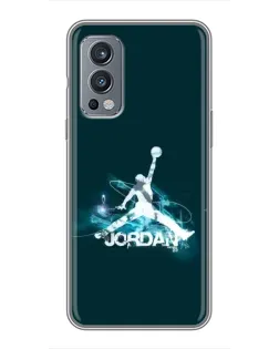 Чохол для OnePlus Nord 2 з картинкою «Jordan Blue Fire»