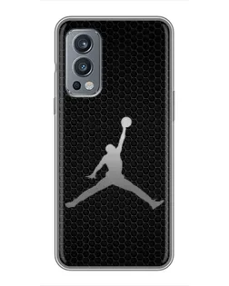 Чохол для OnePlus Nord 2 з картинкою «Jordan Dark Carbon»