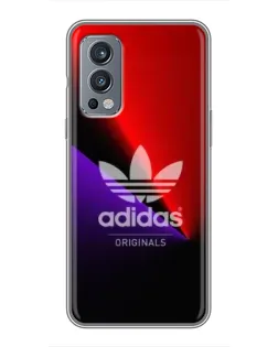 Чохол для OnePlus Nord 2 з картинкою «Adidas Red Neon»