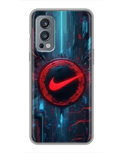 Чохол для OnePlus Nord 2 з картинкою «Техногенний стиль Nike»
