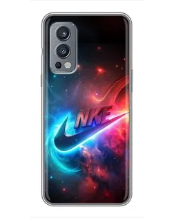 Чохол для OnePlus Nord 2 з картинкою «Вогняний логотип Nike»