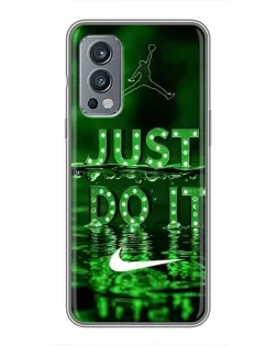 Чохол для OnePlus Nord 2 з картинкою «Зелений неоновий Nike»