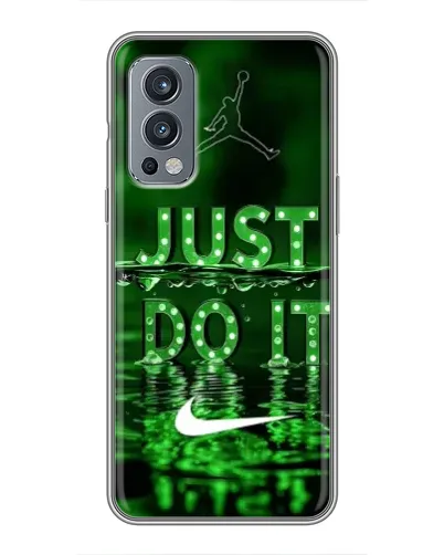 Чохол для OnePlus Nord 2 з картинкою «Зелений неоновий Nike»