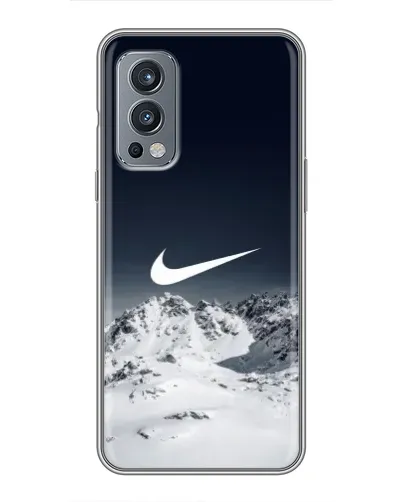 Чохол для OnePlus Nord 2 з картинкою «Nike — зимові гори»