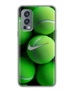 Чохол для OnePlus Nord 2 з картинкою «Тенісні м'ячі Найк»