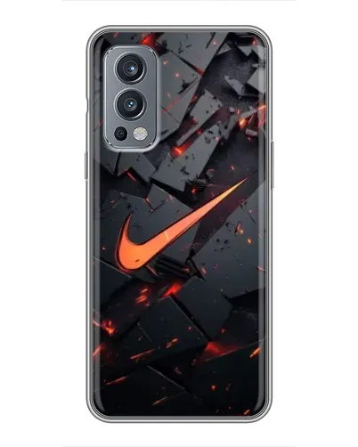 Чохол для OnePlus Nord 2 з картинкою «Nike — ефект розломів»