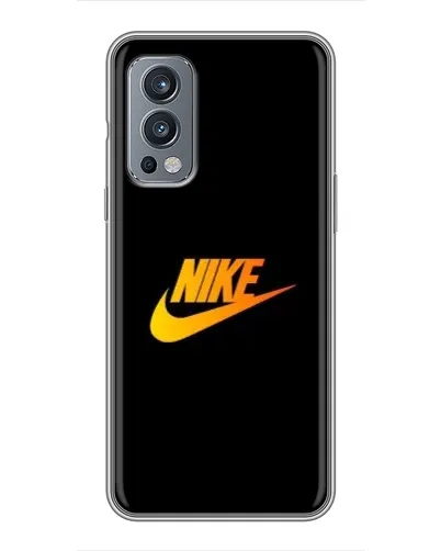Чохол для OnePlus Nord 2 з картинкою «Золотий логотип Nike»