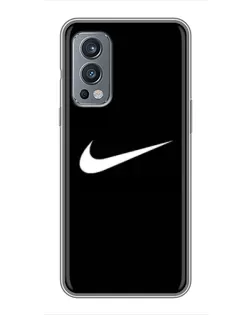 Чехол для OnePlus Nord 2 с картинкой «Минималистический Найк» Чехол для OnePlus Nord 2 с картинкой «Минималистический Найк»