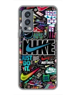 Чехол для OnePlus Nord 2 с картинкой «Яркий коллаж Nike» Чехол для OnePlus Nord 2 с картинкой «Яркий коллаж Nike»