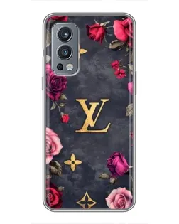 Чохол для OnePlus Nord 2 з картинкою «Квітковий Louis Vuitton»