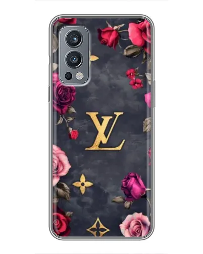 Чохол для OnePlus Nord 2 з картинкою «Квітковий Louis Vuitton»