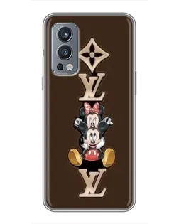 Чохол для OnePlus Nord 2 з картинкою «LV та Міккі Маус»