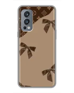 Чохол для OnePlus Nord 2 з картинкою «LV — кавовий атлас»