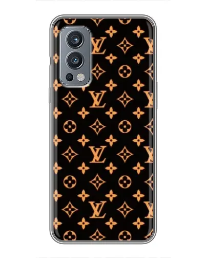 Чохол для OnePlus Nord 2 з картинкою «Золота монограма LV»
