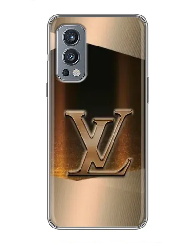 Чохол для OnePlus Nord 2 з картинкою «LV — золоте сяйво»
