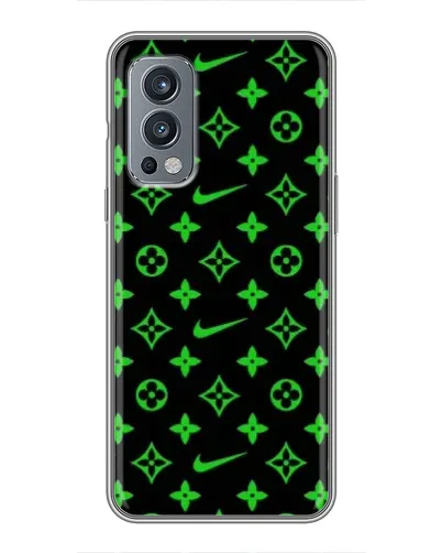 Чохол для OnePlus Nord 2 з картинкою «Неоновий принт LV»