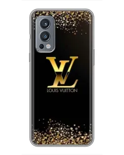 Чохол для OnePlus Nord 2 з картинкою «LV — золоті іскри»