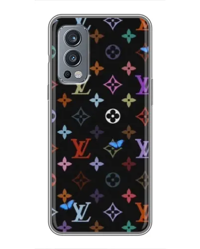 Чохол для OnePlus Nord 2 з картинкою «Кольорова монограма LV»