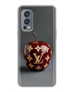 Чохол для OnePlus Nord 2 з картинкою «Червоне яблуко LV»