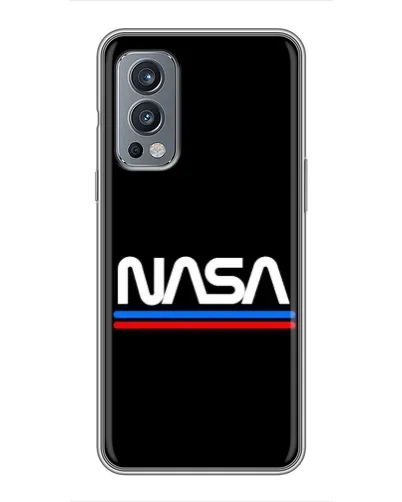 Чохол для OnePlus Nord 2 з картинкою «NASA — класика Red Blue» Чохол для OnePlus Nord 2 з картинкою «NASA — класика Red Blue»