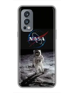 Чохол для OnePlus Nord 2 з картинкою «Астронавт на Місяці»