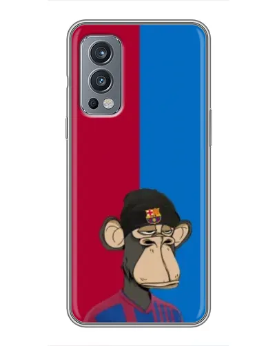 Чохол для OnePlus Nord 2 з картинкою «Bored Ape — фанат Барси»