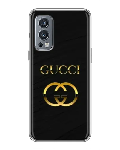 Чохол для OnePlus Nord 2 з картинкою «Золотий логотип Gucci» Чохол для OnePlus Nord 2 з картинкою «Золотий логотип Gucci»