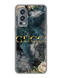 Чохол для OnePlus Nord 2 з картинкою «Абстрактні квіти Gucci»