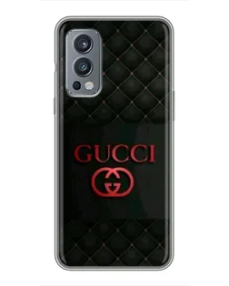 Чохол для OnePlus Nord 2 з картинкою «Gucci — стьобаний чорний»