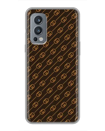 Чохол для OnePlus Nord 2 з картинкою «Gucci — золоті діагоналі» Чохол для OnePlus Nord 2 з картинкою «Gucci — золоті діагоналі»