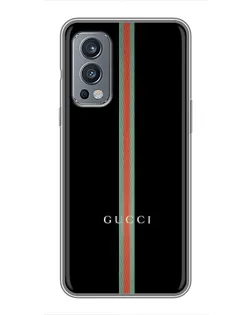 Чехол для OnePlus Nord 2 с картинкой «Gucci — строгая линия» Чехол для OnePlus Nord 2 с картинкой «Gucci — строгая линия»