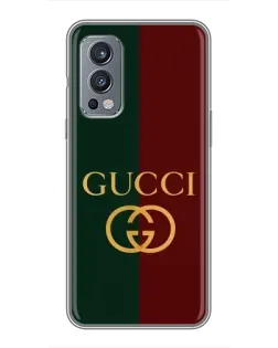 Чехол для OnePlus Nord 2 с картинкой «Gucci — темно-зеленый градиент» Чехол для OnePlus Nord 2 с картинкой «Gucci — темно-зеленый градиент»