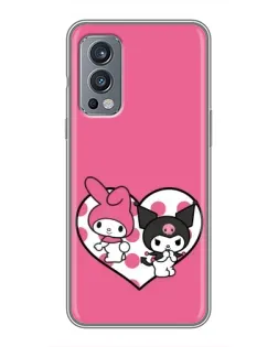 Чохол для OnePlus Nord 2 з картинкою «Kuromi та My Melody»