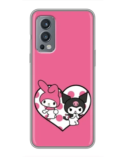 Чохол для OnePlus Nord 2 з картинкою «Kuromi та My Melody»