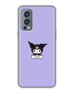 Чохол для OnePlus Nord 2 з картинкою «Kuromi — фіолетовий мінімалізм»