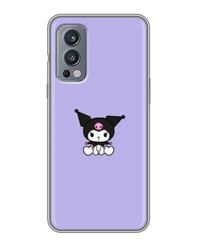 Чохол для OnePlus Nord 2 з картинкою «Kuromi — фіолетовий мінімалізм»