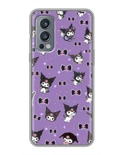 Чохол для OnePlus Nord 2 з картинкою «Kuromi — патерн»