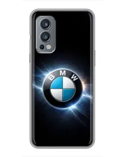 Чохол для OnePlus Nord 2 з картинкою «BMW — неонове сяйво»