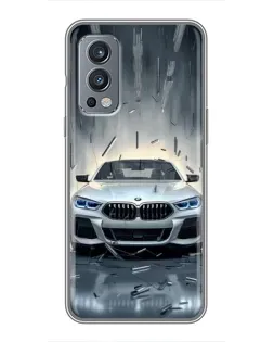 Чохол для OnePlus Nord 2 з картинкою «BMW у світлі фар»