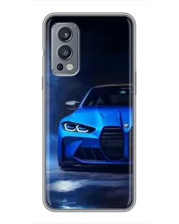 Чохол для OnePlus Nord 2 з картинкою «Блакитна BMW M4»
