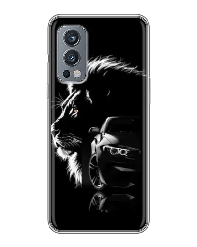 Чохол для OnePlus Nord 2 з картинкою «BMW та лев» Чохол для OnePlus Nord 2 з картинкою «BMW та лев»