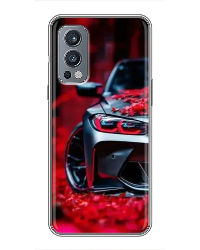 Чохол для OnePlus Nord 2 з картинкою «Спортивна BMW та квіти» Чохол для OnePlus Nord 2 з картинкою «Спортивна BMW та квіти»