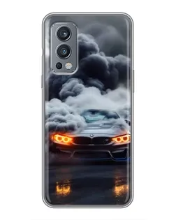 Чохол для OnePlus Nord 2 з картинкою «BMW у диму»