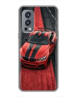 Чохол для OnePlus Nord 2 з картинкою «BMW на червоній доріжці»