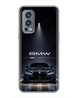 Чохол для OnePlus Nord 2 з картинкою «BMW крізь нічне місто» Чохол для OnePlus Nord 2 з картинкою «BMW крізь нічне місто»