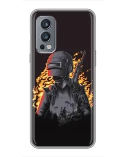 Чохол для OnePlus Nord 2 з картинкою «PUBG — вогняний силует» Чохол для OnePlus Nord 2 з картинкою «PUBG — вогняний силует»