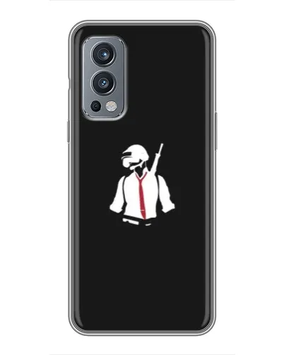 Чохол для OnePlus Nord 2 з картинкою «PUBG — силует воїна»