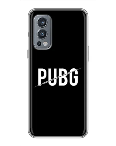 Чохол для OnePlus Nord 2 з картинкою «PUBG — білий логотип»